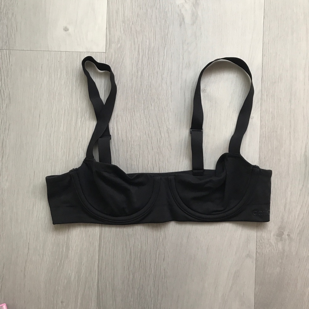 AERIE BLACK UNDERWIRE BRA WOMENS 34A